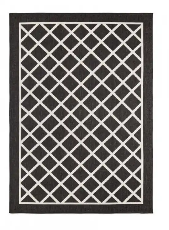 Kusový koberec Twin Supreme 103425 Sydney black creme – na ven i na doma Vysoce Kvalitní