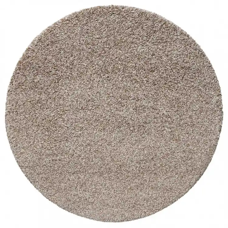 Autentický Kusový koberec Life Shaggy 1500 beige kruh