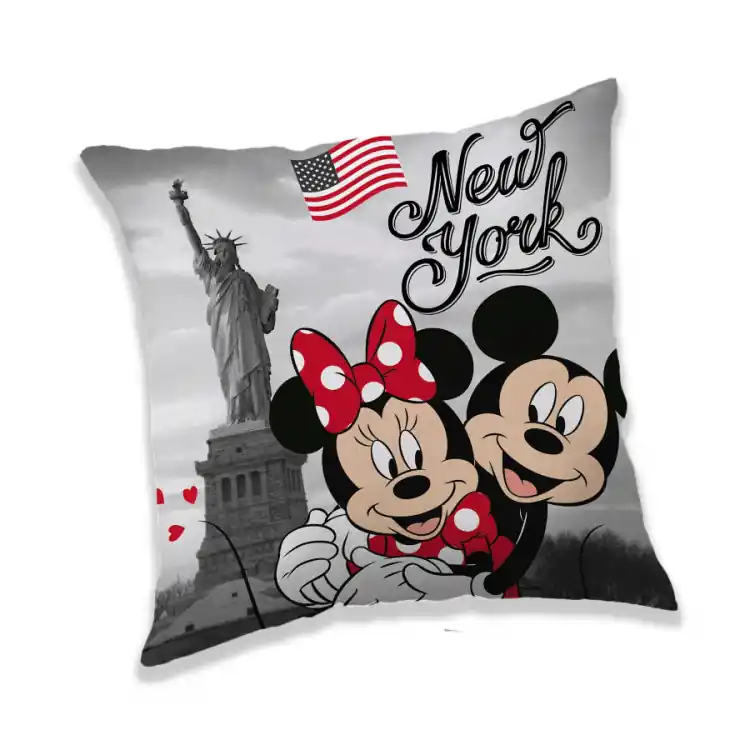 Horká Nabídka Dětský polštářek MICKEY A MINNIE IN NEW YORK 40x40cm