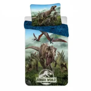 Must-Have Povlečení JURSKÝ SVĚT - JURASSIC WORLD T- REX 140x200 cm a 70x90 cm