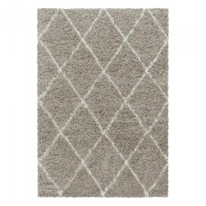 Top Prodej Kusový koberec Alvor shaggy 3401 beige - Kruh průměr 120 cm