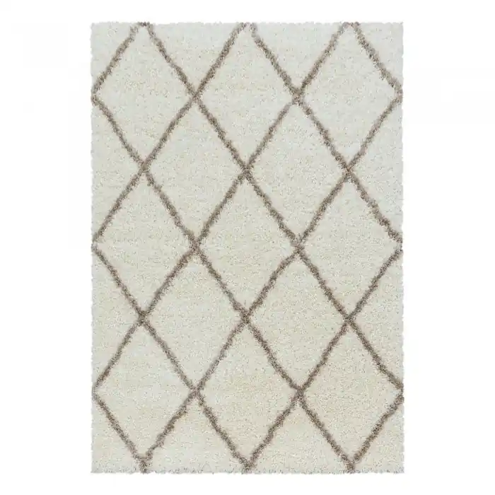 Rychlé Dodání Kusový koberec Alvor shaggy 3401 cream - Kruh průměr 160 cm