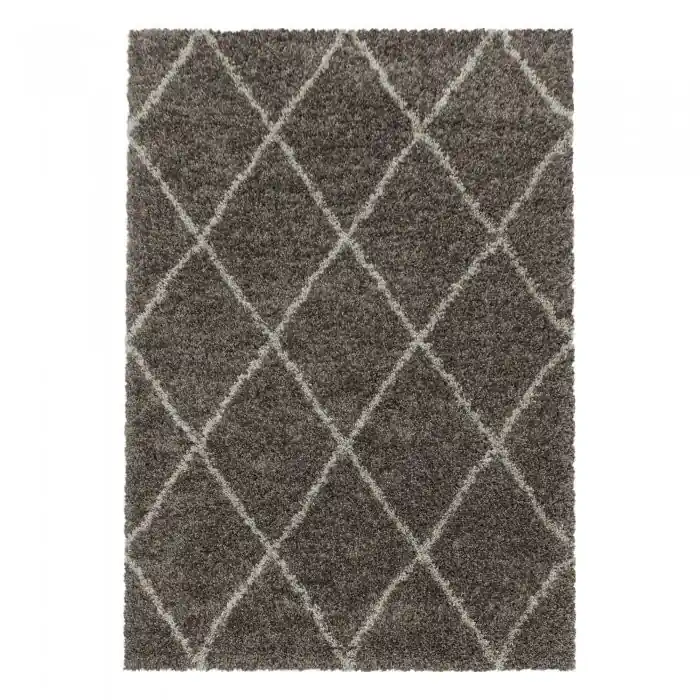 Kusový koberec Alvor shaggy 3401 taupe - 240 x 340 cm Nízká Cena