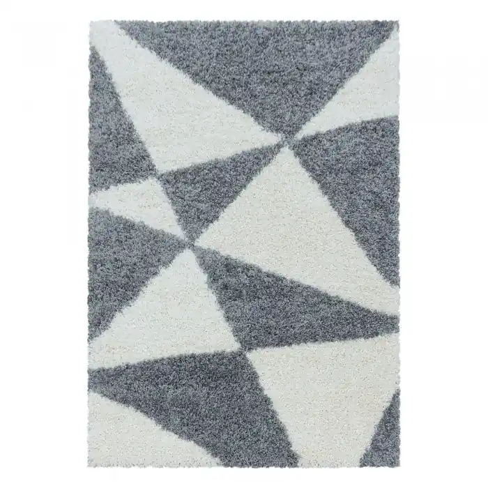 Top Prodej Kusový koberec Tango shaggy 3101 grey - Kruh průměr 80 cm