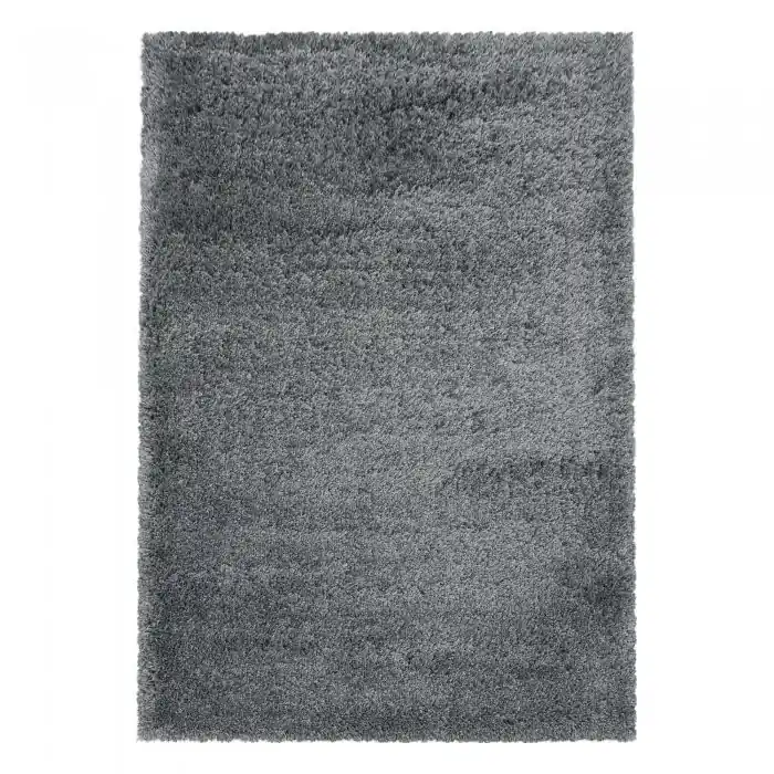 Vysoce Kvalitní Kusový koberec Fluffy shaggy 3500 light grey - 140 x 200 cm