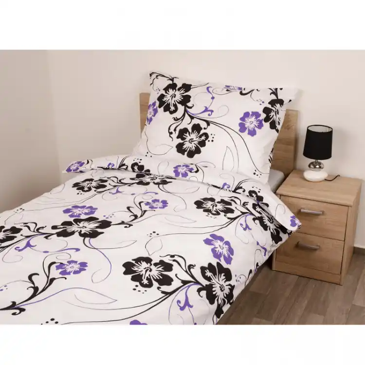 Povlečení bavlna STANDARD HIPPI fialové 70x90 a140x200 cm Ověřený