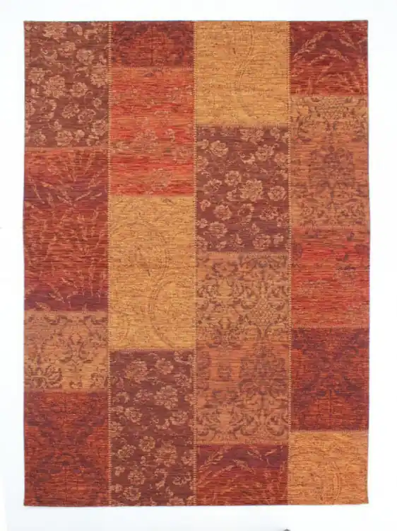 Akční Cena Kusový koberec Manhattan Patchwork Chenille Terracotta