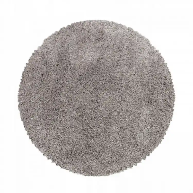 Autentický Kusový koberec Fluffy Shaggy 3500 beige kruh