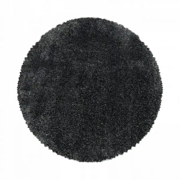 Kusový koberec Fluffy Shaggy 3500 grey kruh Expresní Doručení