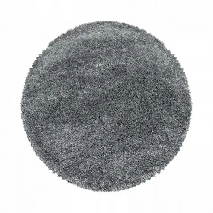 Super Cena Kusový koberec Fluffy Shaggy 3500 light grey kruh