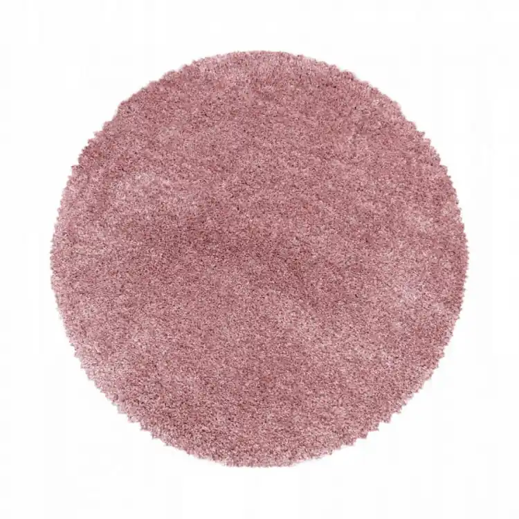 Kusový koberec Fluffy Shaggy 3500 rose kruh Omezená Nabídka