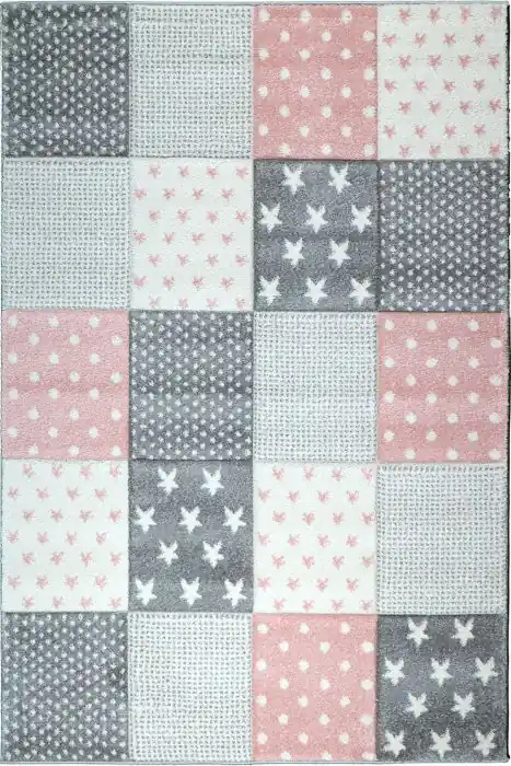 Dětský koberec Jasper Kids 22725-955 pink - 120 x 170 cm Poslední Šance