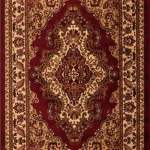 Super Cena Kusový koberec Medailon 6985 red cream - 60 x 100 cm