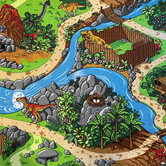 Dětský koberec Dino - 200 x 200 cm Koupit Online