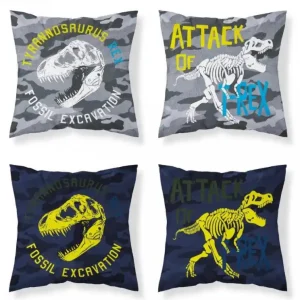 Svítící povlak 40x40 cm T-Rex Výprodej