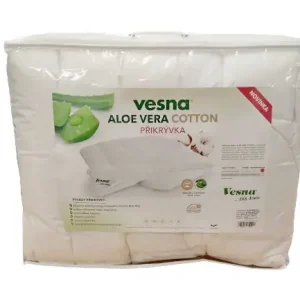 Sleva Přikrývka VESNA ALOE VERA bavlněná z dutého vlákna 135x200 cm