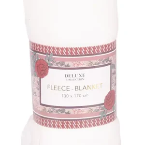 Nejlepší Cena Deka fleece BLANKET bílá 130x170 cm