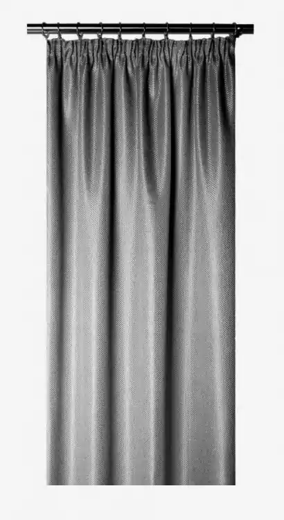 Levný Dekorační závěs DARK 140x245 cm tm. šedá