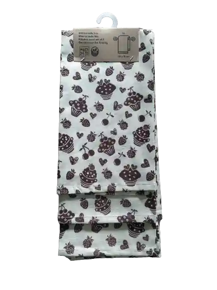 Utěrky set Koláčky 50x70 cm 3 ks Nízká Cena