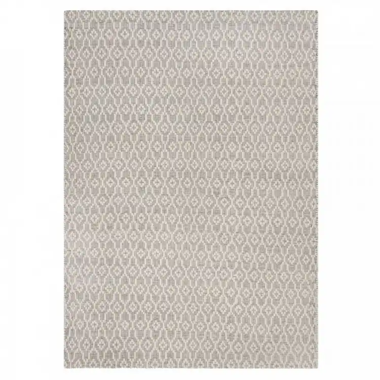Koupit Online Ručně tkaný kusový koberec Nur Wool Dream Grey/Ivory