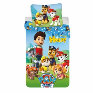 Levný Dětské povlečení PAW PATROL For Help! 140x200 cm a 70x90 cm