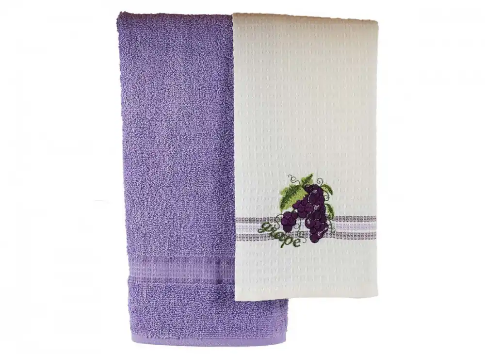 Set 2ks FRUITS VÍNO utěrka a ručník 50x70 cm Akční Nabídka