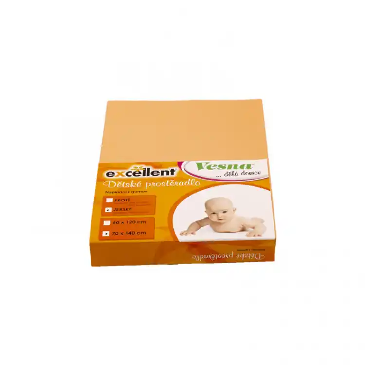 Prostěradlo JERSEY EXCELLENT dětské lososové 60x120 cm Speciální Cena