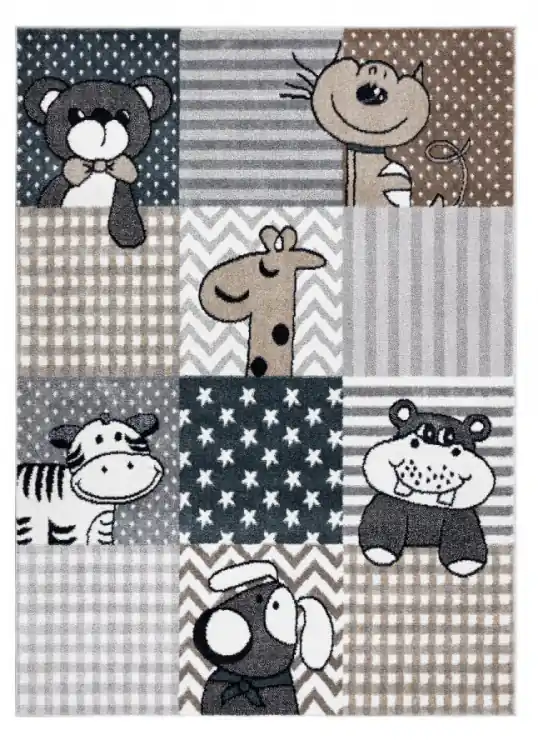 Rychlé Dodání Dětský kusový koberec Fun Pets grey