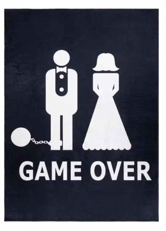 Kusový koberec Bambino 2104 Game Over black Výhodná Nabídka
