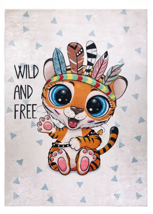 Expresní Doručení Dětský kusový koberec Bambino 1960 Tiger indian white