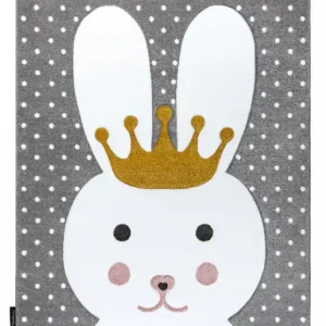 Dětský kusový koberec Petit Bunny grey Nová Kolekce