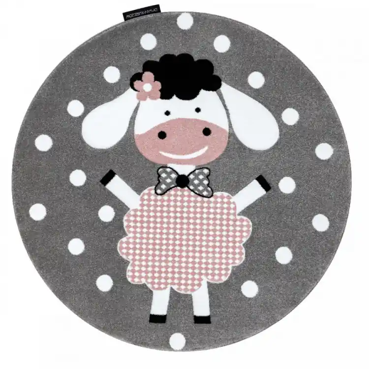 Dětský kusový koberec Petit Dolly sheep grey kruh Přímo Od Výrobce
