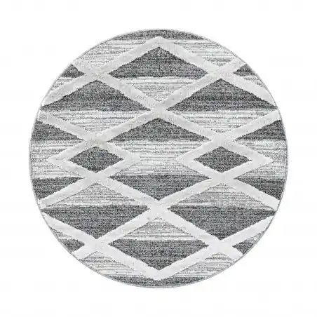 Kusový koberec Pisa 4709 Grey kruh Vrácení Zdarma