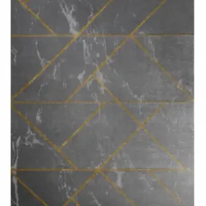 Kusový koberec Emerald geometric 1012 grey and gold Vysoce Kvalitní