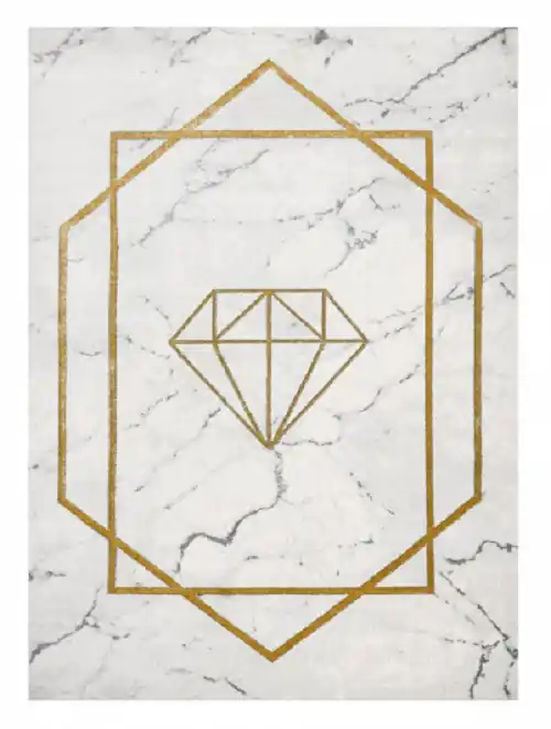Cenově Výhodný Kusový koberec Emerald diamant 1019 cream and gold
