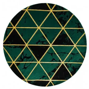 Kusový koberec Emerald 1020 green and gold kruh Nejlepší Cena