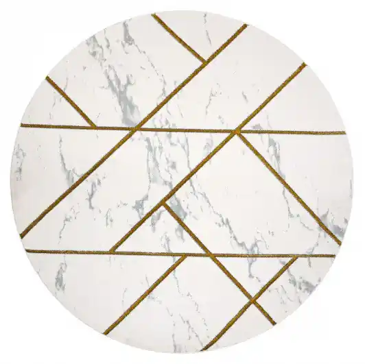 Kusový koberec Emerald geometric 1012 cream and gold kruh Hit Sezóny