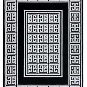 Kusový koberec Gloss 6776 85 greek black/ivory Akce