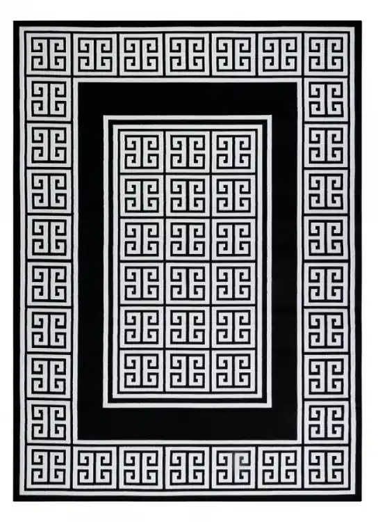 Kusový koberec Gloss 6776 85 greek black/ivory Akce
