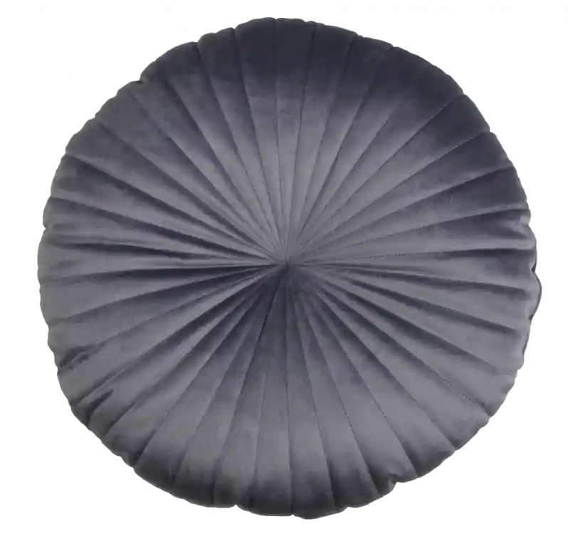 Aktuální Polštářek kulatý VICKY světle šedý ø 40 cm
