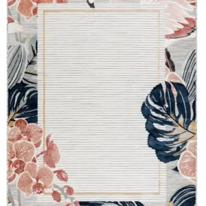Časově Omezené Kusový koberec Botanic 65240 Flamingo grey – na ven i na doma