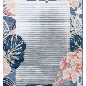 Kusový koberec Botanic 65240 Flamingo navy – na ven i na doma Oblíbený