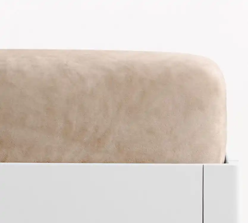 Akční Nabídka Prostěradlo velurové smetanové 90x200 cm
