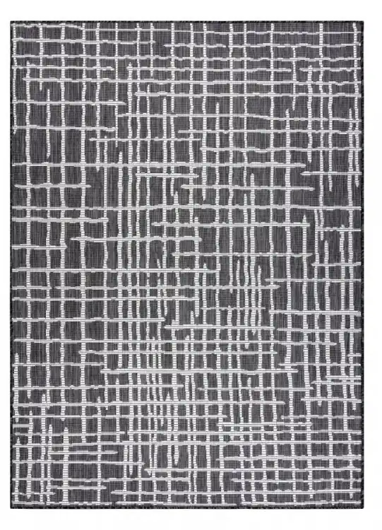 Kusový koberec Sion Sisal Trellis 22144 black/ecru – na ven i na doma Nízká Cena