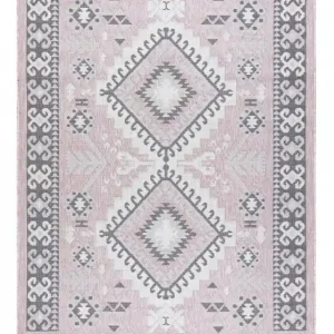 Cenová Bomba Kusový koberec Sion Sisal Aztec 3007 pink/ecru – na ven i na doma