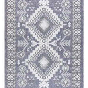 Kusový koberec Sion Sisal Aztec 3007 blue/pink/ecru – na ven i na doma Expresní Doručení
