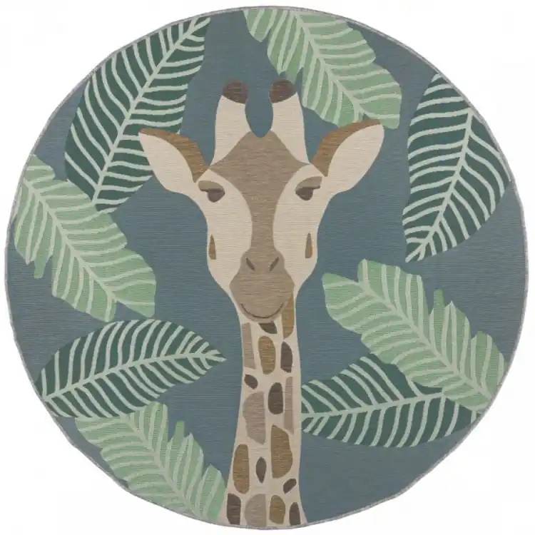 Kusový koberec Dauntless Eric Giraffe Blue – na ven i na doma Omezená Nabídka