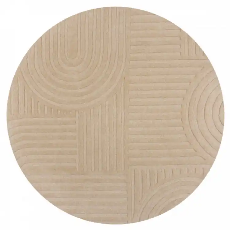 Aktuální Kusový koberec Solace Zen Garden Natural kruh