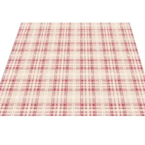 Středový ubrus KÁRO 85 x 85 cm červený Nízká Cena