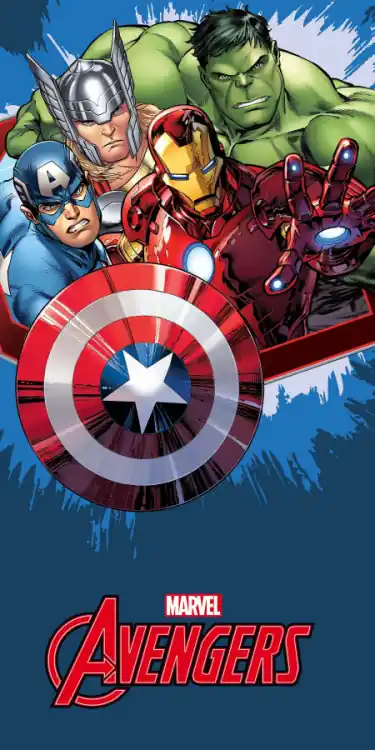 Osuška dětská Avengers Blue 70 x 140 cm Víkendová Akce